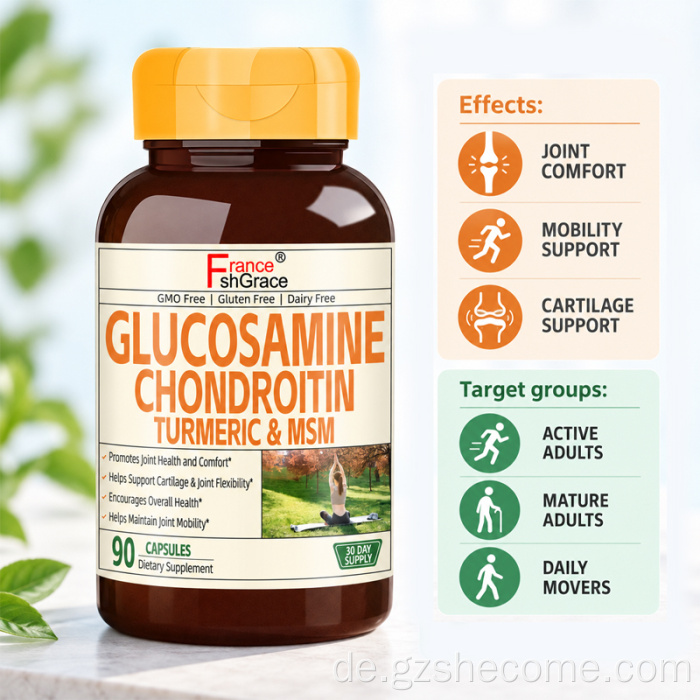 Shecome Glucosamin-Chondroitin-Kapseln zur Gelenkunterstützung